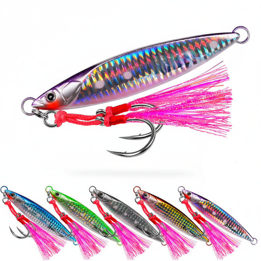PROBEROS LF185 40g-100g Holographic Inshore Slow Sinking Jigs for Amberjack