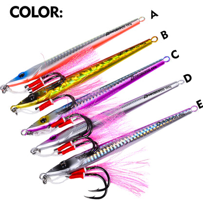PROBEROS LF190 Holographic Metal Jig Fishing Lures All Color Options
