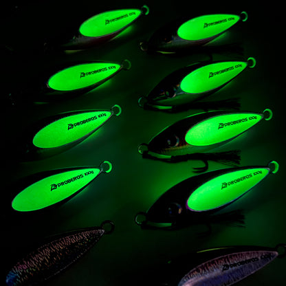 PROBEROS LF192 Glow in Dark Saltwater Metal Jig for Deep Sea Night Fishing