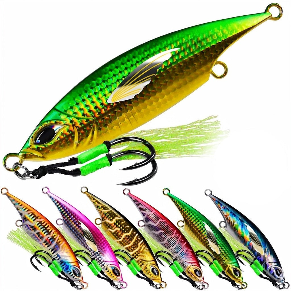 PROBEROS LF194 30g-300g Winged Slow Jig Lures Deep Drop for Amberjack