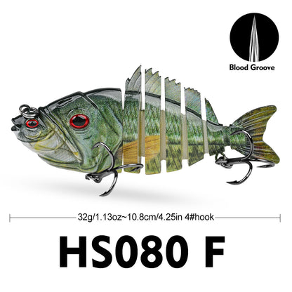 PROBEROS multi-jointed swimbait lure 32g 10.8cm for freshwater and night fishing