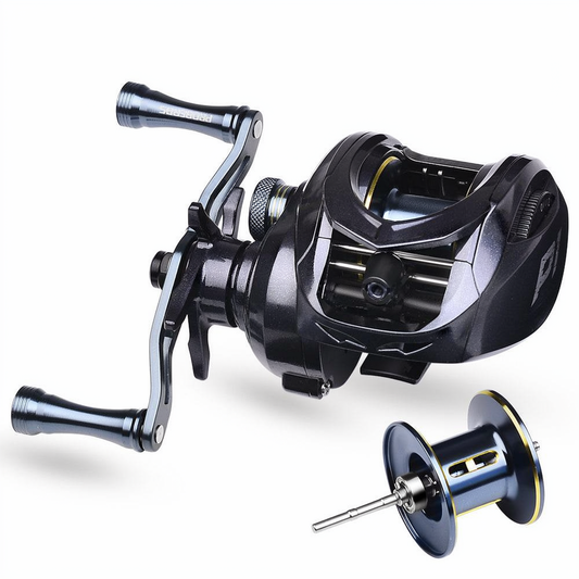 PROBEROS P1 Baitcasting Reel 7.2:1 8kg Drag 18-Gear Magnetic Brake 209g for Bass Redfish