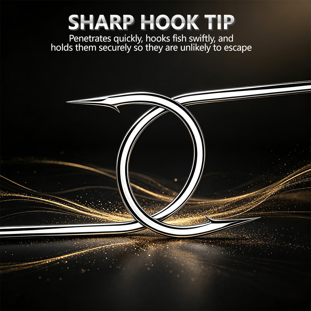 High carbon steel bending resistance detail on Proberos P1902 long shank hook
