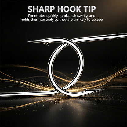 High carbon steel bending resistance detail on Proberos P1902 long shank hook