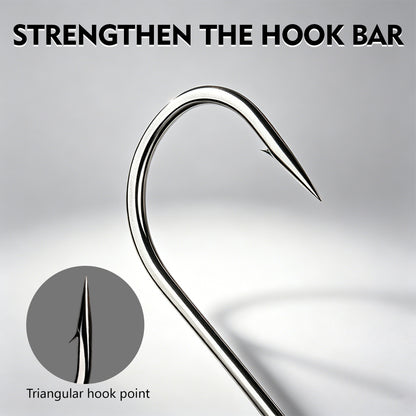 High carbon steel bending resistance detail on Proberos P1902 long shank hook