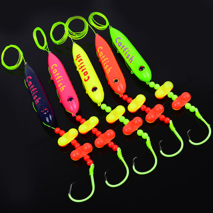 Proberos catfish float rigs in green and color 