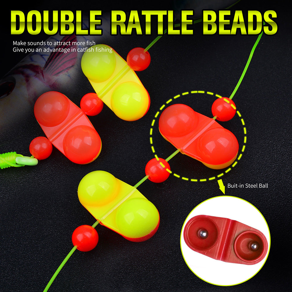Proberos pre-tied catfish float rig 5pcs bag set with circle hook and fish-shaped cigar float detail