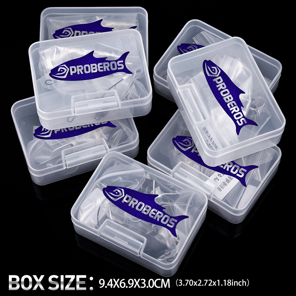 PROBEROS PJ041 fishing rig plastic storage box packaging multiple sets boxes display