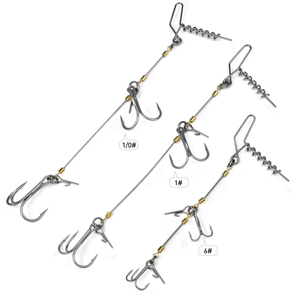 PROBEROS PJ042 Double Barbed Treble Hook Configuration Structure Detail