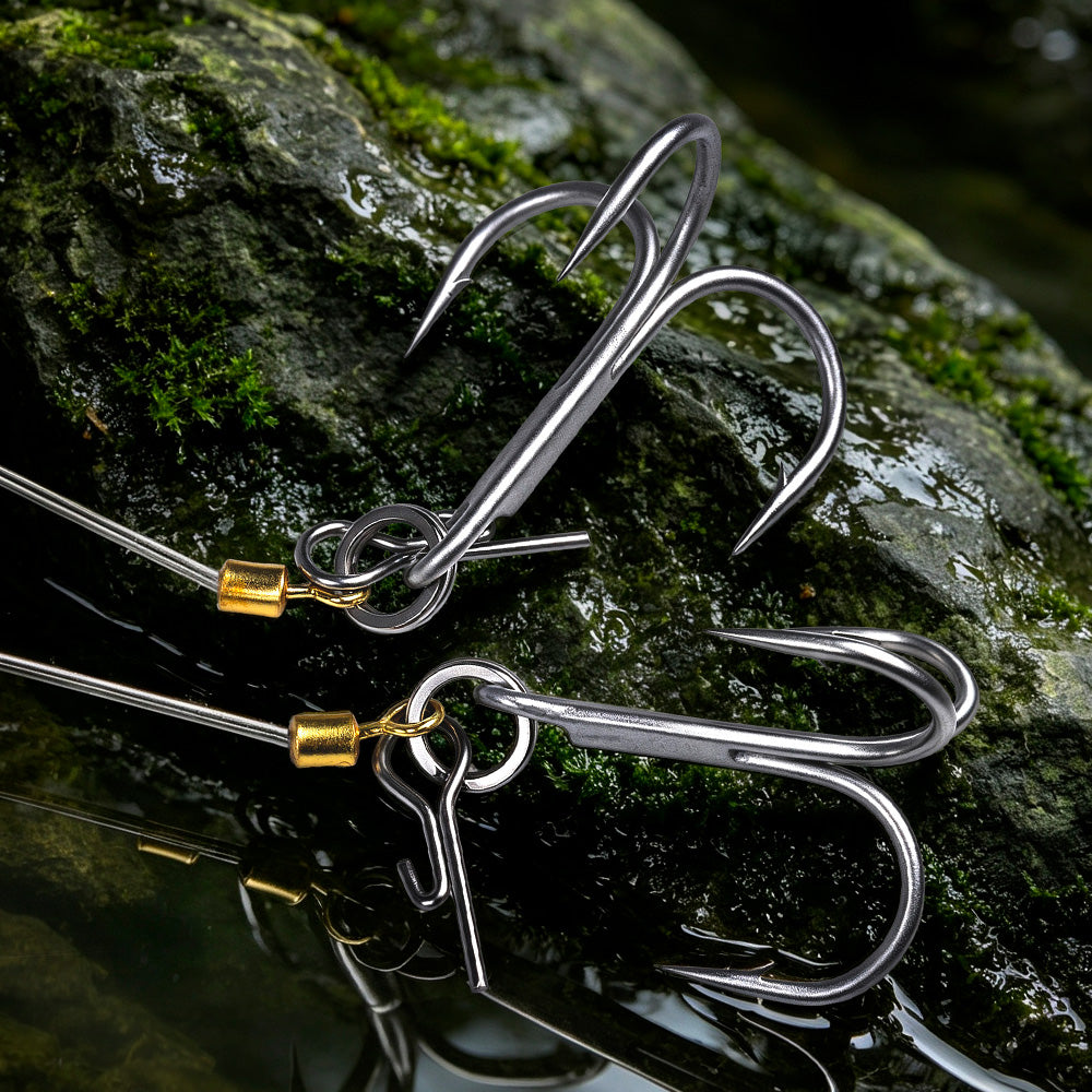 PROBEROS PJ043 Ultra Sharp High Carbon Steel Barbed Treble Hook Point Detail