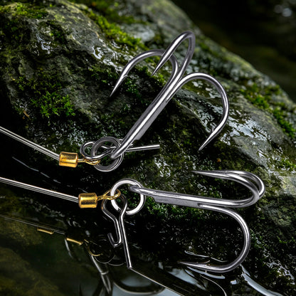 PROBEROS PJ043 Ultra Sharp High Carbon Steel Barbed Treble Hook Point Detail