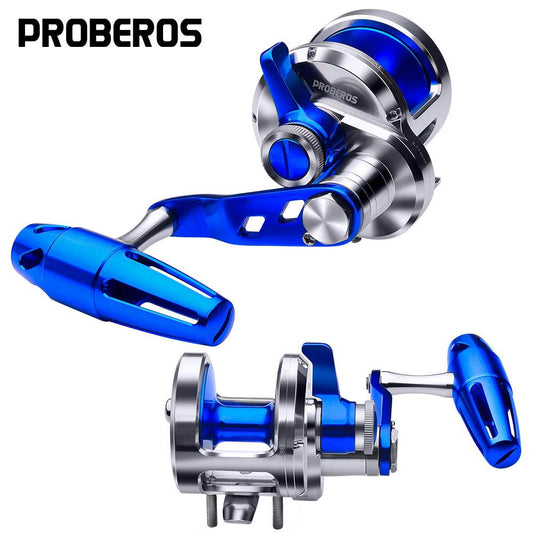 PROBEROS PJG300 PJG400 Full Metal Slow Pitch Jigging Reel 20kg Drag