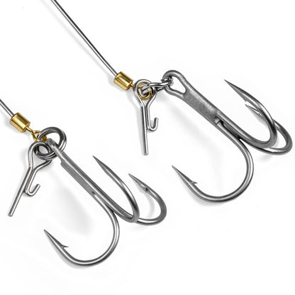 PROBEROS PJN040 High Carbon Steel Barbed Treble Hook Sharp Point Detail