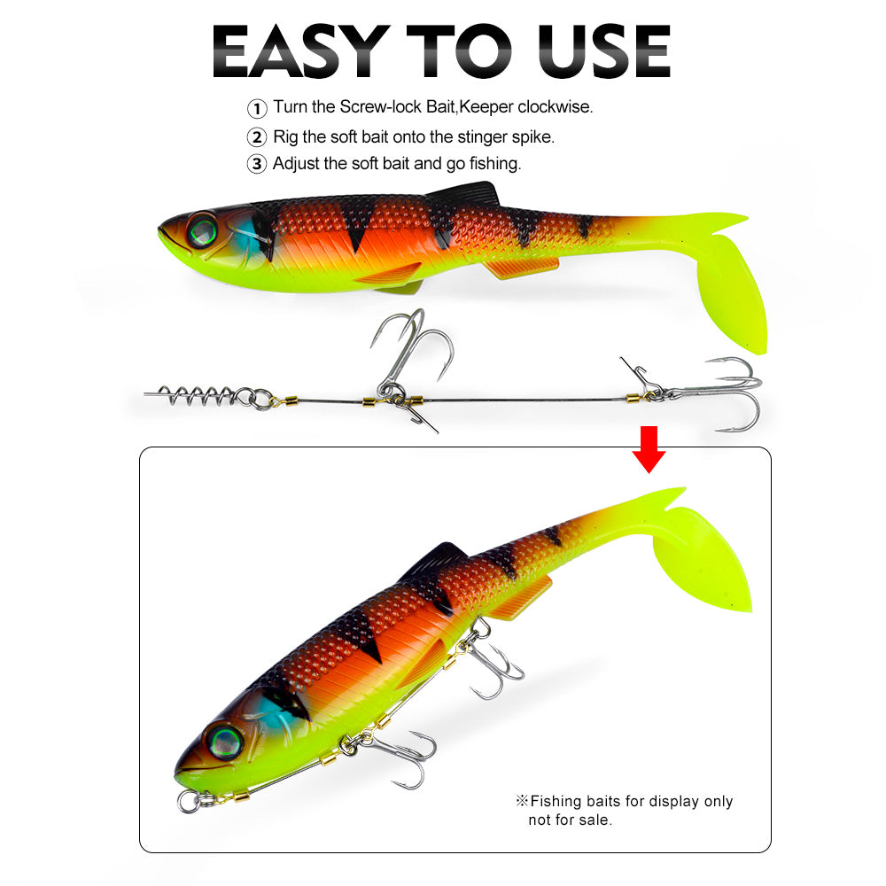 PROBEROS PJN040 Stinger Rig Easy Installation Steps on Soft Lures