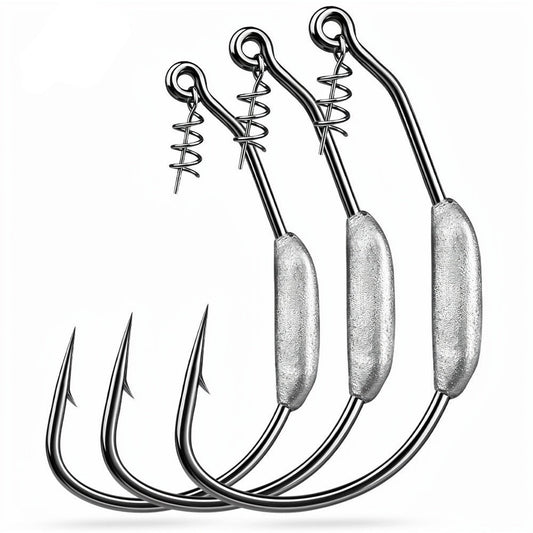 PROBEROS QBG001 Soft Plastic Swimbait Weedless for Bass Trout Pike