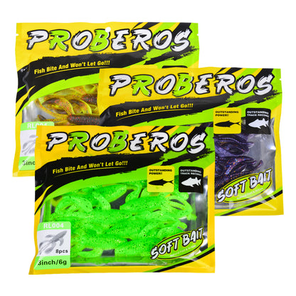 PROBEROS RL004 creature bait retail package bag 8pcs /10pcs per pack soft fishing lure