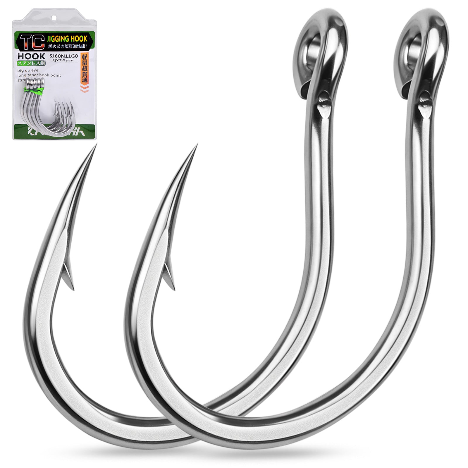 PROBEROS SJ60 stainless steel circle fishing hooks for saltwater big game offshore trolling