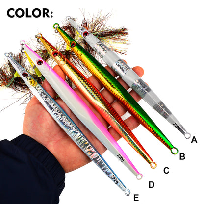 PROBEROS Slow Jigging Lure Color A -E Holographic Silver Laser Bait