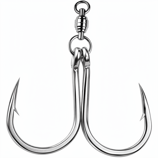 PROBEROS Swivel Twin/Single Full Stainless Steel Jig Assist Hook Kit (5Sets/Box)