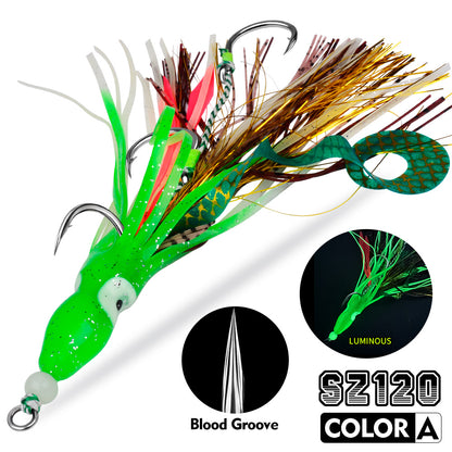 PROBEROS SZ120 luminous octopus assist hook color A