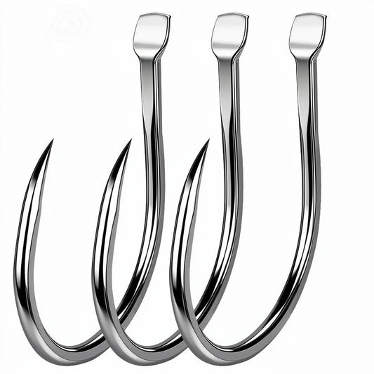 PROBEROS Single Fishing Hooks High Carbon Steel 3/0#-5/0# 20 Pcs for Bass Snapper