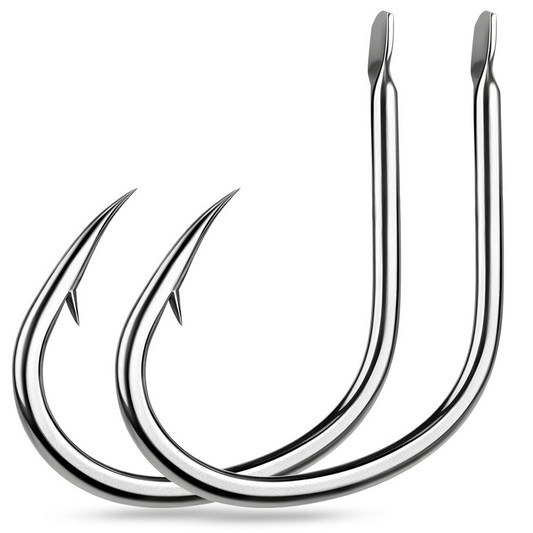 PROBEROS SJ57 Stainless Steel Circle Fishing Hooks, 1/0#-9/0# Heavy Duty Hooks
