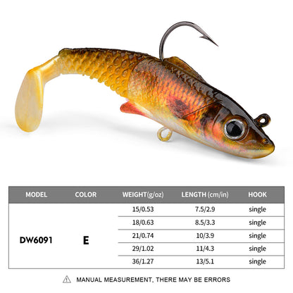 SUNLURE DW6091 soft VIB swimbait lure color D 15g-36g