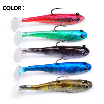 SUNLURE DW6092 Lead Jig Head Soft Minnow Lures 5 Color Options