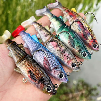 Sunlure DW6093 split tail soft VIB swimbait lure with internal lead head Outdoor landscape photo