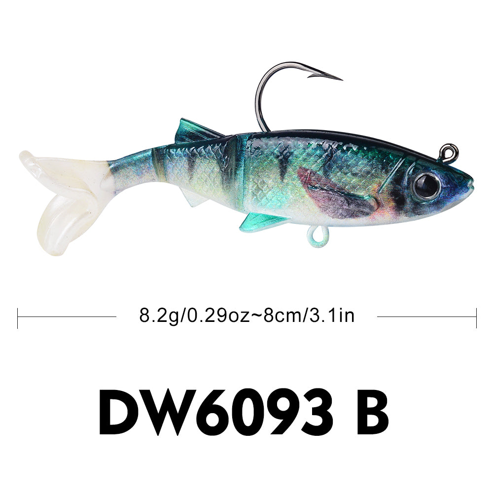 Sunlure DW6093 soft VIB swimbait lure color B 8.2g-26.7g