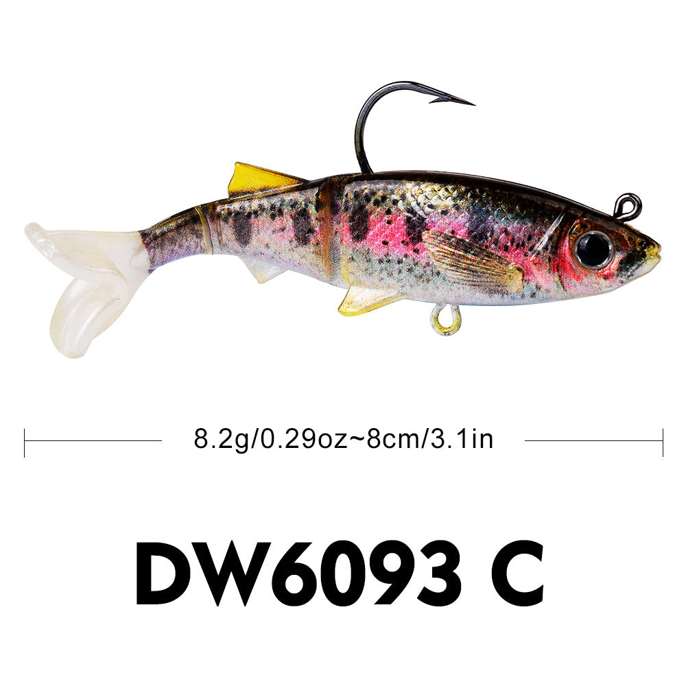 Sunlure DW6093 soft VIB swimbait lure color C 8.2g-26.7g
