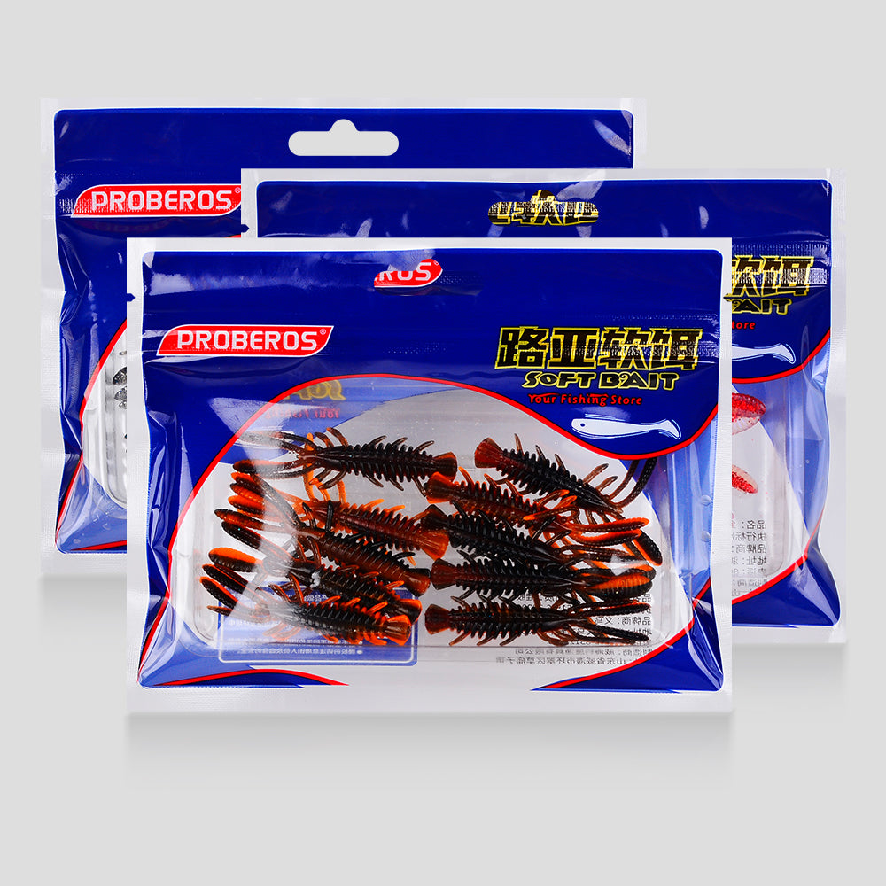 20PCS per pack retail bag packaging for Sunlure crayfish soft baits