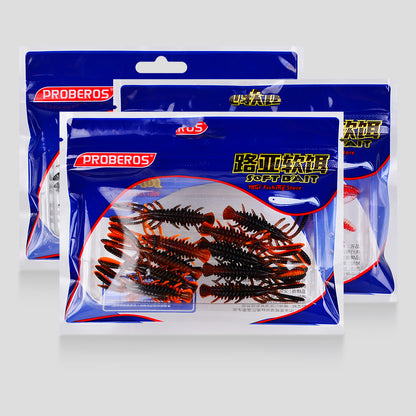 20PCS per pack retail bag packaging for Sunlure crayfish soft baits