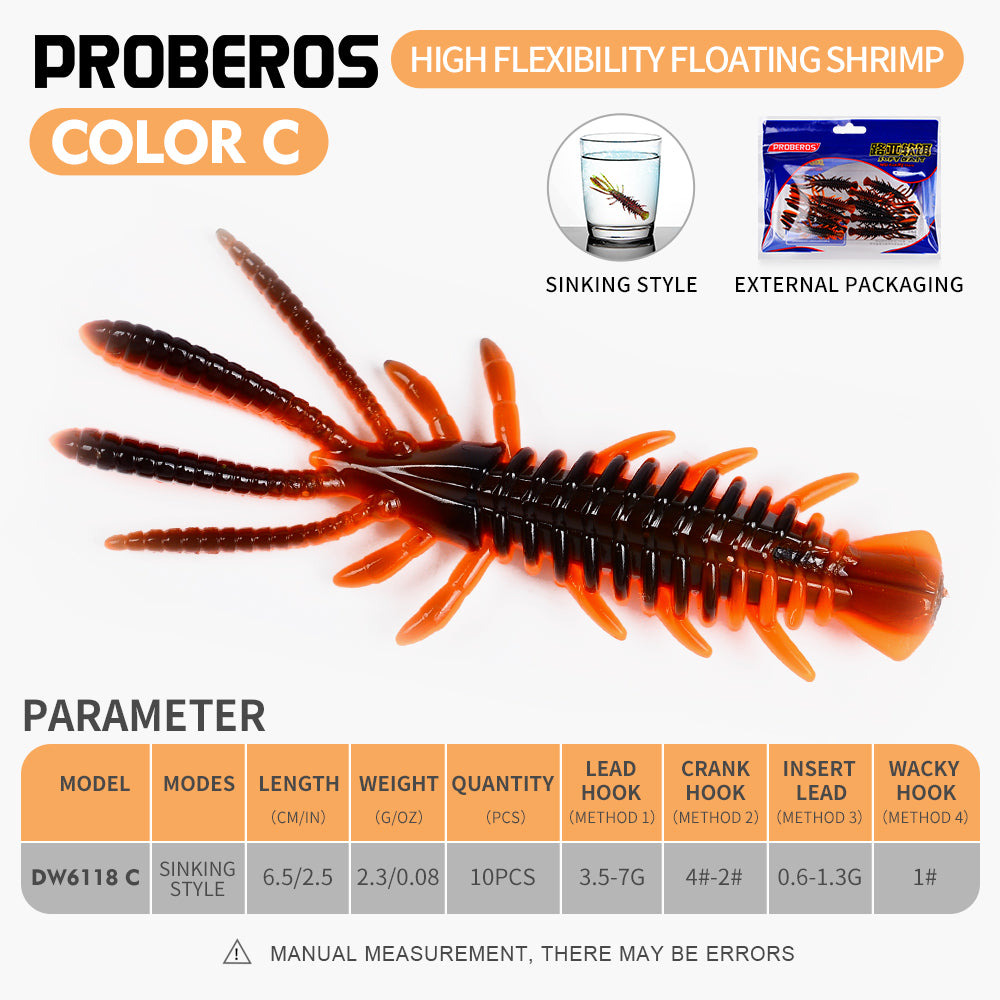 Sunlure crayfish soft bait color C 6.5cm 2.3g