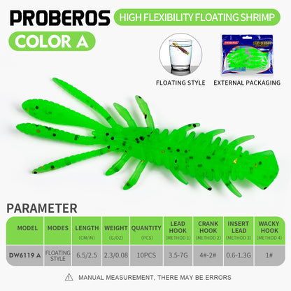 Sunlure crayfish soft bait color A 6.5cm 2.3g