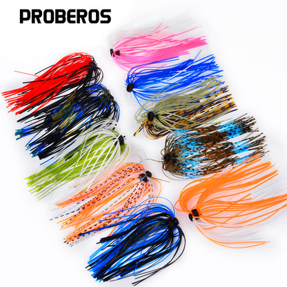SUNLURE PJ032 Assorted Color Options Silicone Fishing Skirt Tails Group