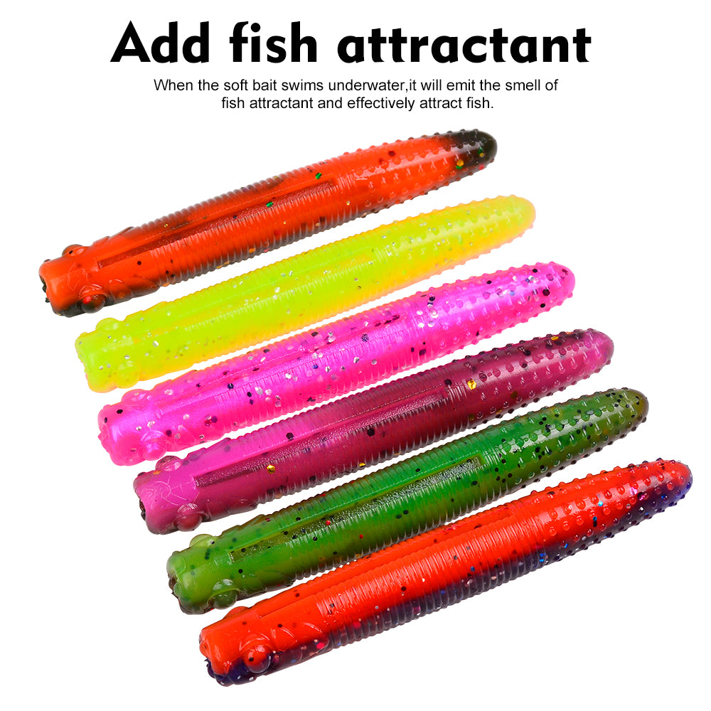 Pre-Cut Slot for Easy Hooking and Fish Attractant Scent Formula SUNLURE RL007