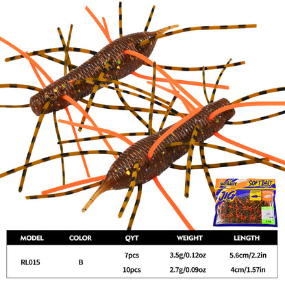 SUNLURE RL015 Lifelike Shrimp Soft Bait Color B