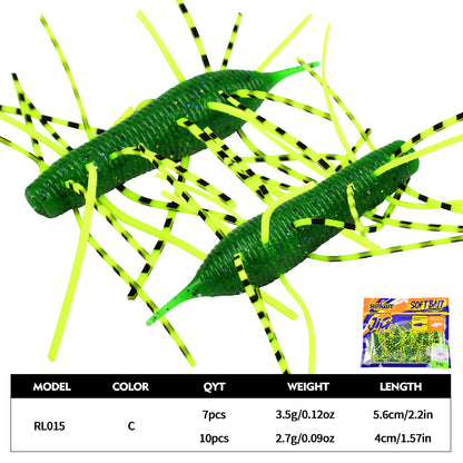 SUNLURE RL015 Lifelike Shrimp Soft Bait Color C