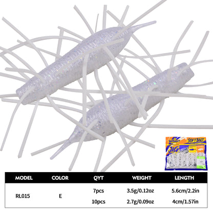 SUNLURE RL015 Lifelike Shrimp Soft Bait Color E