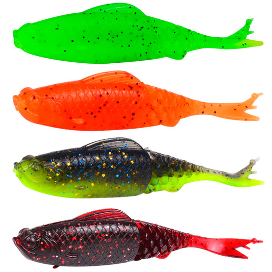 SUNLURE RL031 Fork Tail Soft Swimbait Lure 7.87cm 3.5g 10PCS
