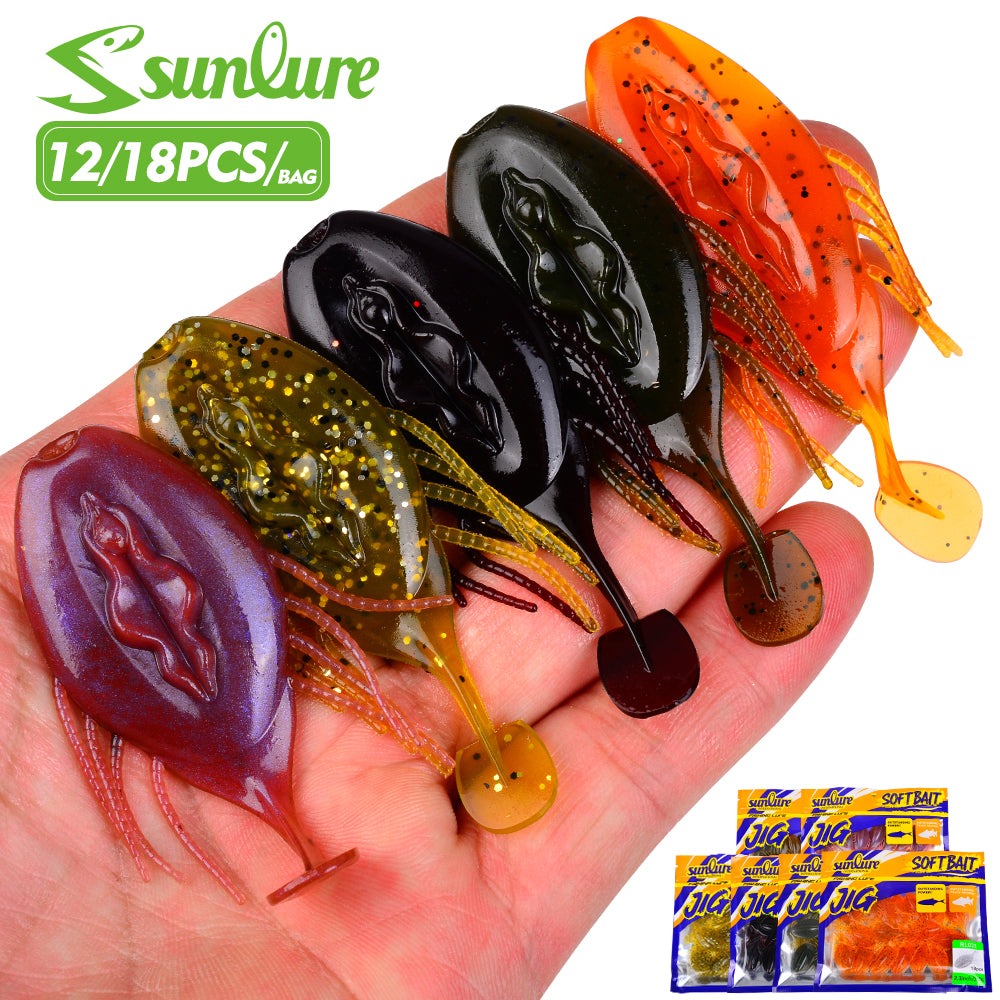 SUNLURE RL032 multi leg crawfish soft plastic creature bait lures for bass