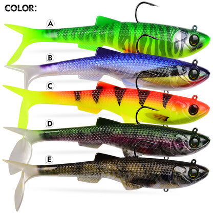 SUNLURE RL5601 Soft Swimbait Color Options A B C D E Chart