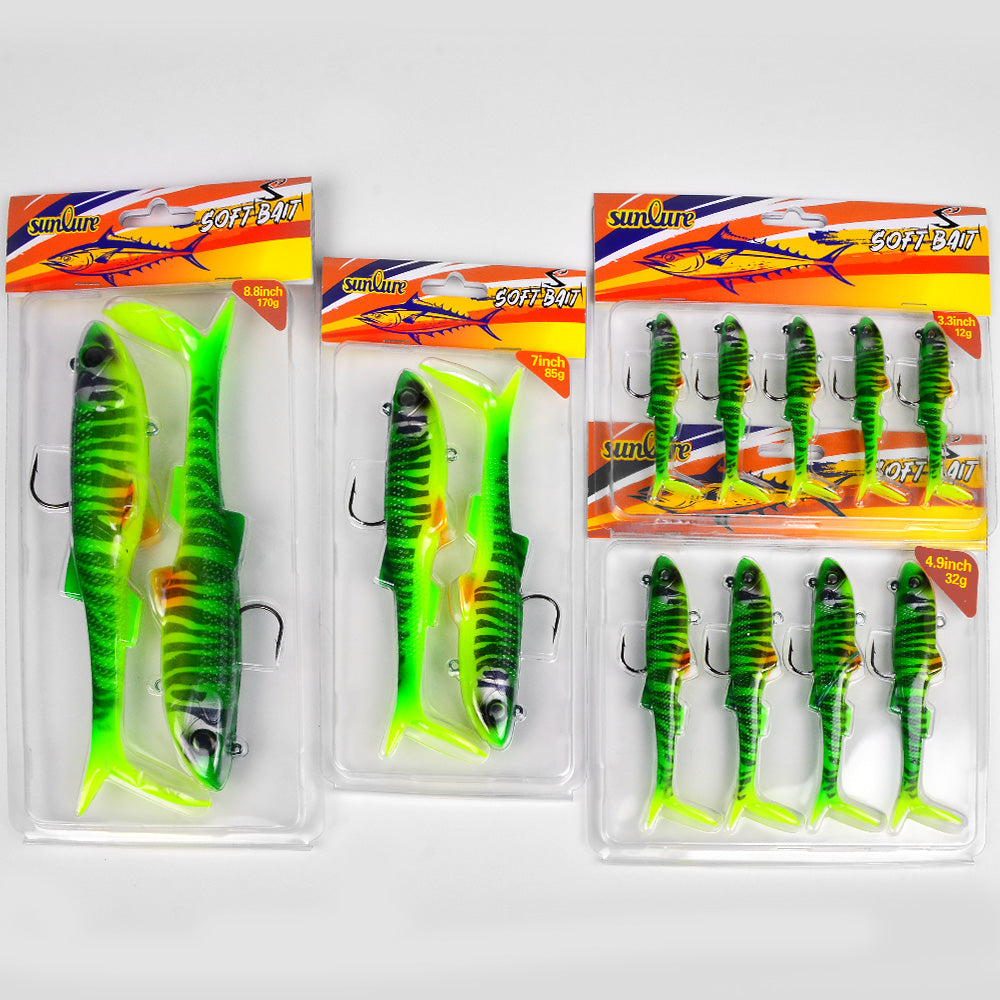 SUNLURE RL5601 Soft Plastic Swimbait Blister Storage Packaging