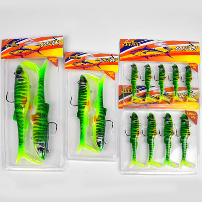 SUNLURE RL5601 Soft Plastic Swimbait Blister Storage Packaging