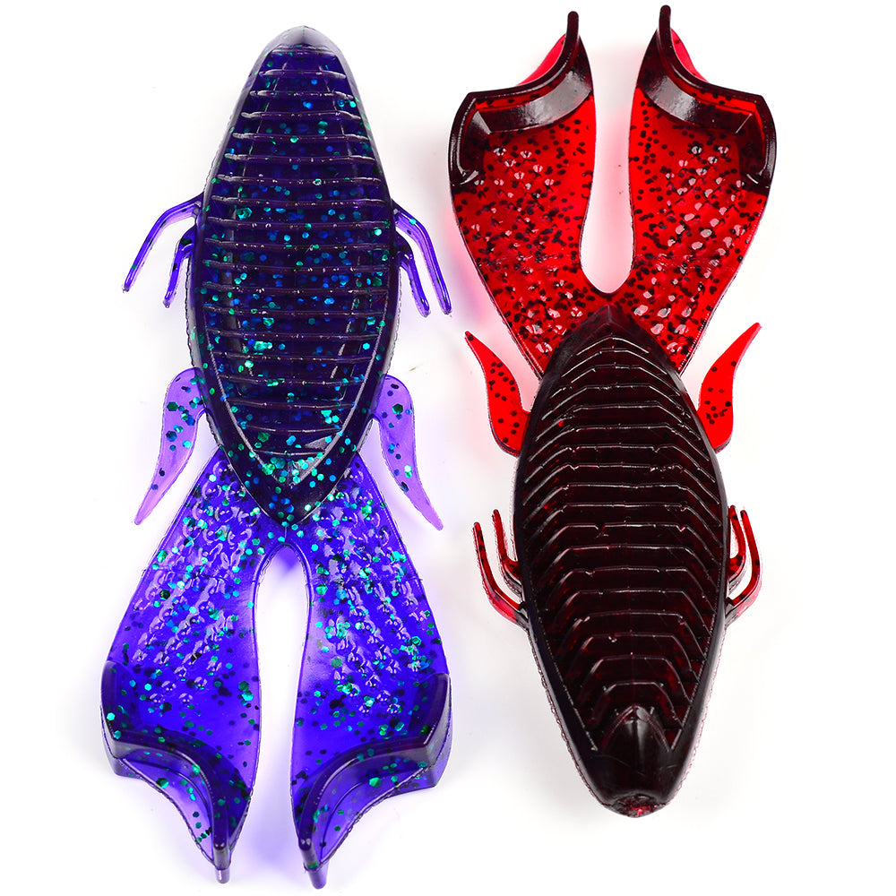 Front and back view with durable soft plastic texture of SL1005 frog