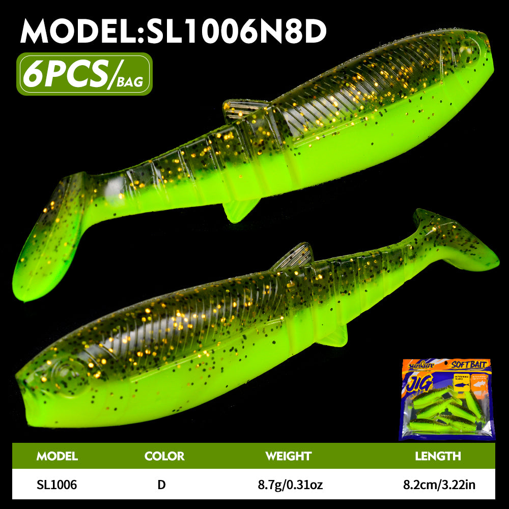 SUNLURE SL1006 Segmented Soft Swimbait Color D