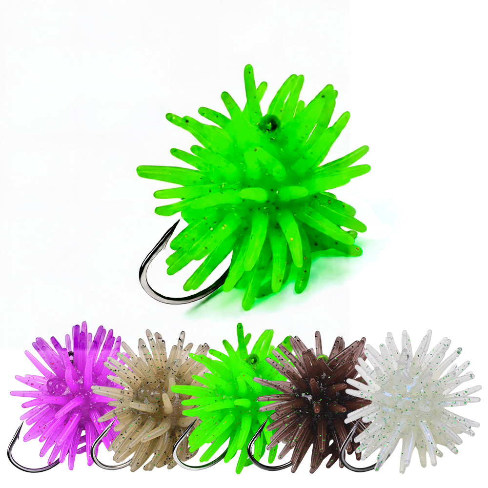 PROBEROS SL1009 Soft Plastic Lure Pre-Rigged 5 Colors Freshwater for Trout Panfish Crappie