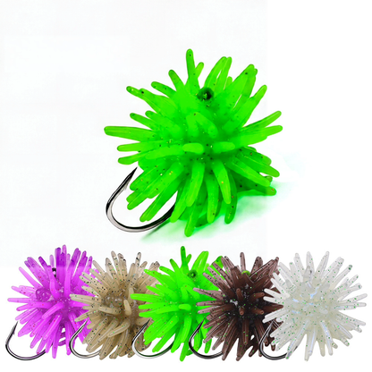 PROBEROS SL1009 Soft Plastic Lure Pre-Rigged 5 Colors Freshwater for Trout Panfish Crappie