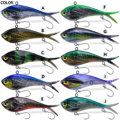 SUNLURE SL1011 split tail soft swimbait - Color A-J